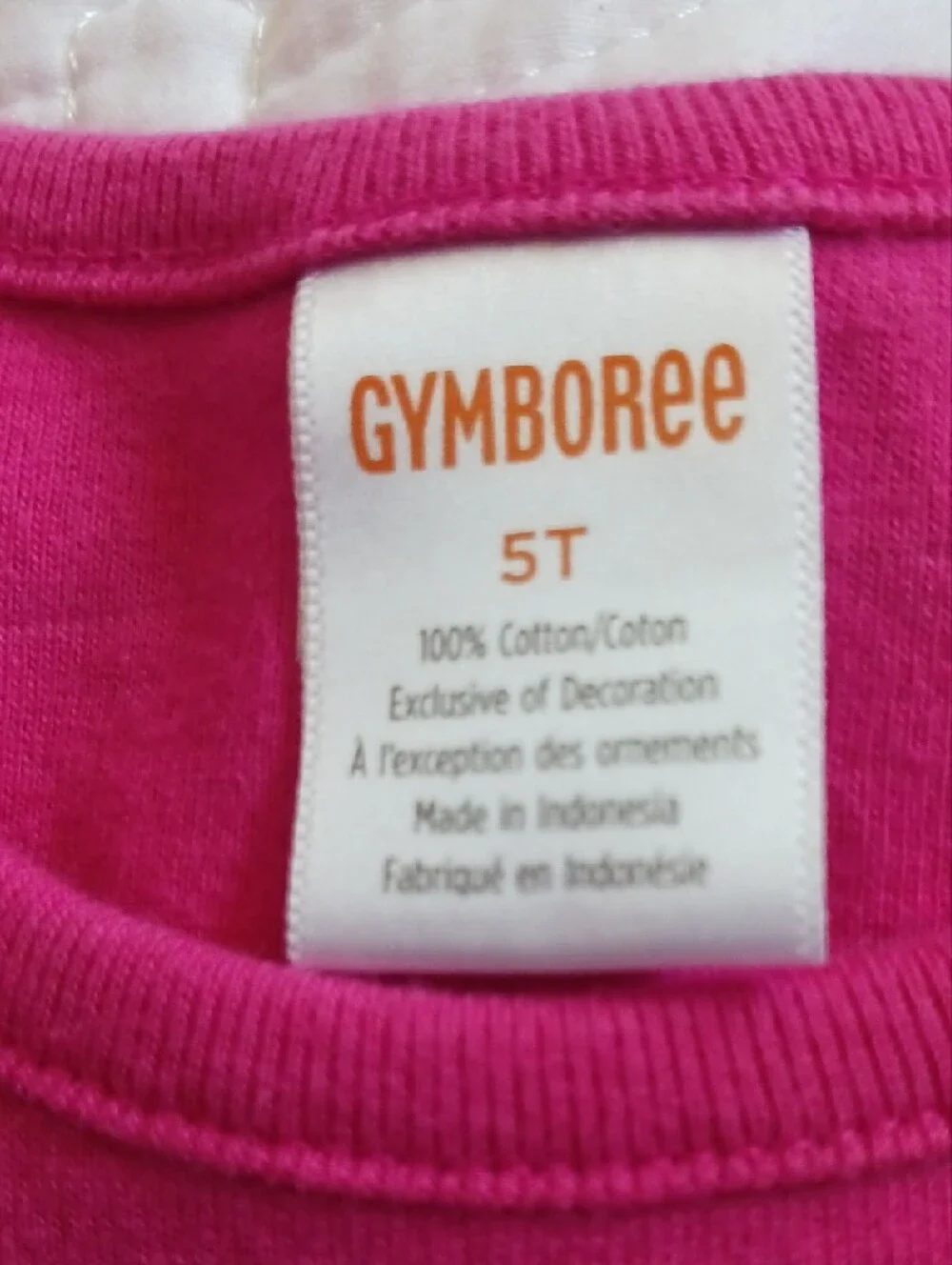 Gymboree Bright Pink Teapot Appliqué Ruffle Tank